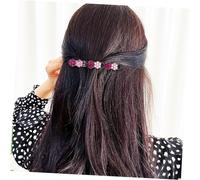 OUNONA 8 Pièces Set de Barrettes Tressées avec Cristaux Accessoires de Cheveux et Résistants pour Filles Adaptés à Types et Styles de Cheveux Design Floral Élégant