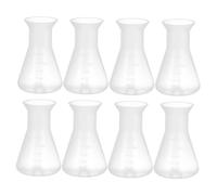 OUNONA 8pièces Flacons Erlenmeyer De Flacons Coniques Pour Expérimentation Laboratoire Gradués Pratiques Et Polyvalents