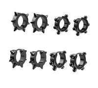 OUNONA 8pièces Manchette Oreille Acier Titane Boucle Oreille à Clip Pour Femme Et Adolescente Lot De Bijoux Fantaisie