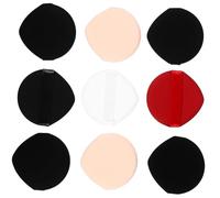 OUNONA 9pcs Houppette de Maquillage en Polyester et Éponge pour Poudre Visage, Utilisable sur Peau Sèche et Humide Sangle, pour Maquillage