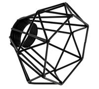 OUNONA Abat-jour Rétro Lampe Décorative Accessoire De Lustre Créatif Noir Pour Salon Chambre Cuisine Et Bar