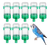 OUNONA Abreuvoirs pour Pigeons et Oiseaux 10pcs Distributeur d'eau en Plastique Pratique Design Simple Sortie d'eau 1,2 Pouces pour Nourrir Vos Perroquets