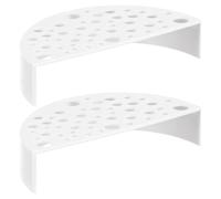 OUNONA Abri pour Crevettes Aquarium Blanc Lot de 2, Grottes Plastiques pour Élevage Crevettes, Refuge Favorisant Croissance et Reproduction, Accessoire Aquarium Eau Douce
