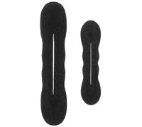 OUNONA Accessoire de Coiffure sans Odeur Chignon Magique en Éponge Noire Lot de 6 Pièces 3 Grands et 3 Petits pour Garçon et Filles pour Garder Cheveux Nets Lors de Récitals de Danse