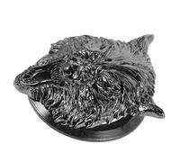 OUNONA Accessoire Voiture Intérieur Protection Bouton Start Stop Wolf Design Métallique Anti-rayures Élégant pour Femmes Mise à Niveau Luxe