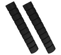 OUNONA Accessoires de Barre de Traction Antidérapants en Mousse Noire, Coussinets Lavables en Éponge, Lot de 2 pour Exercices de Traction en Salle de Sport