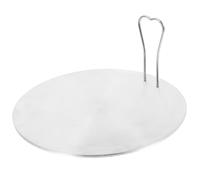 OUNONA Adaptateur Plaque Induction Acier Inoxydable pour Cuisinière Électrique Plaque Diffuseur Chaleur Rapide Poignée Sécurisée Compatible à Induction