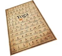 OUNONA Affiche de Yoga en Toile Décoration Murale Remplaçable Accessoire Mural pour Maison Guide Visuel Postures Yoga Ambiance Zen