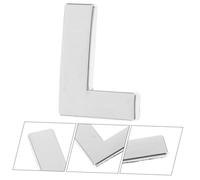 OUNONA Autocollant Métallique Alphabet pour Voiture Lettre Badge Décoratif Étanche et Amovible pour Personnaliser Votre ou Autres Surfaces