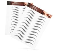 OUNONA Autocollants de Transfert Formes Préconçues pour Sourcils Facile à Appliquer 6 Feuilles Papier Noir, 6d Sourcils Réalistes Waterproof pour Maquillage des Yeux