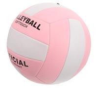 OUNONA Ballon de Volley-Ball D'entraînement Gonflable Taille Officielle 5 en PU Élasticité et Contrôle, pour Usage Intérieur