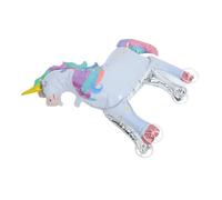 OUNONA Ballon Décoratif Licorne Roues Grand Ballon Aluminium Debout pour Accessoires de Décoration Thématique Photo pour Anniversaire Événements Spéciaux