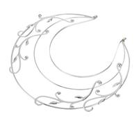 OUNONA Bandeau Coiffe Vintage à Trois Niveaux Couronne de Déesse Blanche K Accessoire de Cheveux pour Mariage Costume Chinois et Fête Hanfu Coiffe Élégante pour Femme