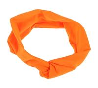 OUNONA Bandeau Élastique Femme Tissu Turban Torsadé Orange pour Coiffure Accessoire de Cheveux Confortable et Respirant