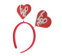 OUNONA Bandeau pour Cheveux de Cœur Saint-valentin, Accessoire Décoratif Doux et Confortable, Mariage et Fête, Bandeau Lettre D'amour pour Séance Photo et Soirée Célibataires