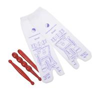 OUNONA Bâton de Massage en Bois Multifonction Outil D’auto-massage pour Points D’acupuncture Kit 4 Pièces Petit Cylindre Deux Bâtons Ronds Portable pour Bien-être Corporel et Relaxation