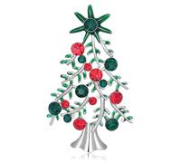 OUNONA Bijou de Noël Broche Cristal pour Manteau Accessoire de Mode Rond Bijoux Simples pour Femmes Broches pour Femmes