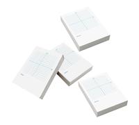 OUNONA Bloc-notes de Coordonnées Xy Papier Millimétré Papier Blanc Quadrillage Double Face Axes Xy D’un Côté et Page Vierge de L’autre pour Exercices de Mathématiques et Usage Éducatif