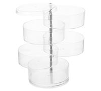 OUNONA Boîte à Bijoux Multi-couches en Ps Couvercle Transparent et Grosse Capacité, Organisateur pour Rangement et Exposition de Bijoux, pour Décoration de Bureau Couleur