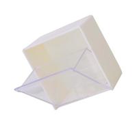 OUNONA Boîte à Cotons Murale Couvercle à Charnière en Plastique Blanc Rangement Pratique pour Démaquillants, pour Bureau ou Tiroir