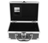 OUNONA Boîte à Maquillage Aluminium Robuste Mallette Portable pour Organisation et Rangement Instruments Valise Cosmétique Compacte Noire
