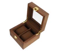 OUNONA Boîte à Montres Bois Rétro Emplacements avec Fermeture à Boucle Organisateur Élégant et Pratique pour et Rangement Montres