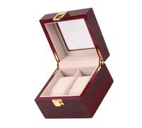 OUNONA Boîte à Montres Homme avec Couvercle Rabattable Coffret de Rangement pour Bijoux et Montre de Maison