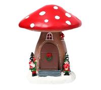 OUNONA Boîte à Musique Lumineuse en Forme de Maison Champignon de Noël, Fig