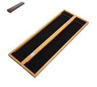 OUNONA Boîte à Outils de Pêche en Bois Massif 45 CM Organisateur Compact pour Matériel de Pêche Rangement Sécurisé pour Flotteurs Adaptée en Plein Air