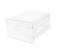 OUNONA Boîte à Œufs Double Compartiment pour Réfrigérateur avec Couvercle Transparent Compartiments Organisateur de Tiroir de Cuisine