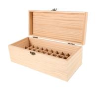 OUNONA Boîte Bois pour Huiles Essentielles Compartiments Organisateur Multifonction pour Rangement et Huiles Aromathérapiques Coffret Élégant pour Usage Domestique et Professionnel