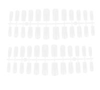OUNONA Boîte de 240 Faux Ongles Transparents Demi-Couverture Extension D’Ongles Partielle et Complète Faux Ongles Décoratifs pour Femmes Manucure Maison Facile et Personnalisable