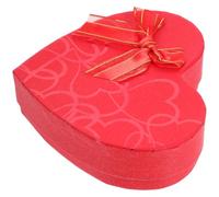 OUNONA Boîte de Chocolat Vide Rouge de Cœur 10 Compartiments, Boîte à Bonbons pour Fête et Saint-valentin, Emballage Présent Cœur pour Offrir des Chocolats