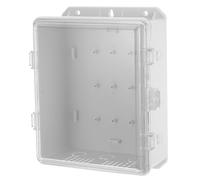 OUNONA Boîte de Jonction Électrique Extérieure Étanche en Plastique avec Porte Transparente Grand Volume pour Câblage Protection Intempéries Boîte d'Encastrement Adaptée aux Projets