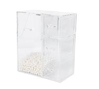 OUNONA Boîte de Rangement Cosmétique Multifonction avec Couvercle Anti-poussière Ornement Blanc Organisateur Pinceaux Maquillage et Accessoires Salle de Bain Rangement Pratique pour