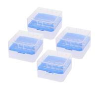 OUNONA Boîte de Rangement Cryogénique pour Tubes 18 Ml 25 Puits en Plastique PP Aérations Support pour Congélateur Étagère Laboratoire 4 Pièces Organisation Échantillons