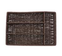 OUNONA Boîte de Rangement Design Simple et Naturel pour Flacons D'assaisonnement en Plastique 4 Compartiments sans Couvercle , pour Organiser Cuisine