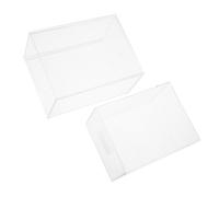 OUNONA Boîte de Rangement Empilable pour Cosmétiques Organisateur de Bureau Transparent pour Petits Objets Design Fonctionnel