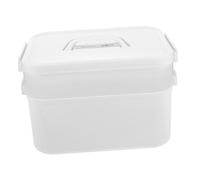 OUNONA Boîte De Rangement Manucure Grosse Capacité Double Couche En Pp Blanche Pour Outils Nail Art Portable Poignée Robuste Pour Usage Professionnel Et Voyage