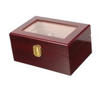 OUNONA Boîte de Rangement pour Montres à Emplacements Étui de Présentation Bois pour Femmes et Hommes Coffret de Transport pour Voyages et Déplacements