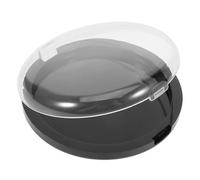 OUNONA Boîte de Rangement Transparente pour Soutien-gorge avec Fond Noir Boîte Mini Ronde Résistante pour Sous-vêtements Organisateur Pratique de Voyage pour Femmes