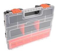 OUNONA Boîte de Rangement Visserie Compartimentée Malette Plastique avec Fermeture à Boucle Organiseur Atelier Portable pour Petites et Outils