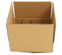 OUNONA Boîte d'Emballage en Carton Ondulé Compartimentée 345X345X105 MM 9 Compartiments 82X82X80 MM Carton pour Déménagement Résistant à la Pression Boîte d'Expédition Multi-Grilles