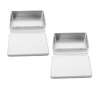 OUNONA Boîte Métallique Rectangulaire Petite pour Rangement Boîte Sublimation Fer pour Bonbons DIY et Compacte pour Biscuits et Friandises