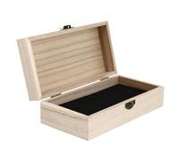 OUNONA Boîte Rangement Compartimentée pour Flacons Dhuiles Essentielles Emplacements Bois Massif Robuste et Décorative Boîte Stockage Portable Antichoc pour Usage et