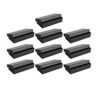 OUNONA Boîtes de Rangement pour Montres Boîte Présent Portable Élégante Lot de 10 en Papier Noir avec Coussin et Anniversaires pour Bijoux, pour Affaires