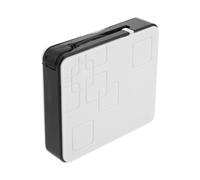 OUNONA Boîtier de Batterie Externe 6 V pour coffres-forts électroniques, Support pour 4 Piles AA 6 V avec Prise Ronde, Couvercle Blanc, Plastique, 7 × 6 × 1,7 cm, Alimentation de Secours