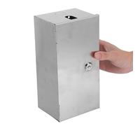 OUNONA Boîtier de Prise Électrique Extérieur Verrouillable en Acier Inoxydable Grosse Taille Profonde Étanche et Anti-Corrosion Protection Sécurisée pour Prise Extérieure et