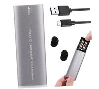 OUNONA Boîtier SSD avec Support Double Mode Nvme et USB 3.1 Type-c en Alliage D'aluminium Technologie D'hibernation Intelligente, Portable pour Stockage Externe et Usage
