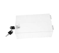OUNONA Boîtier Transparent de Verrouillage pour Thermostat Mural avec Clé Protection Ventilée pour Réglages Sécurisés et Accès Contrôlé